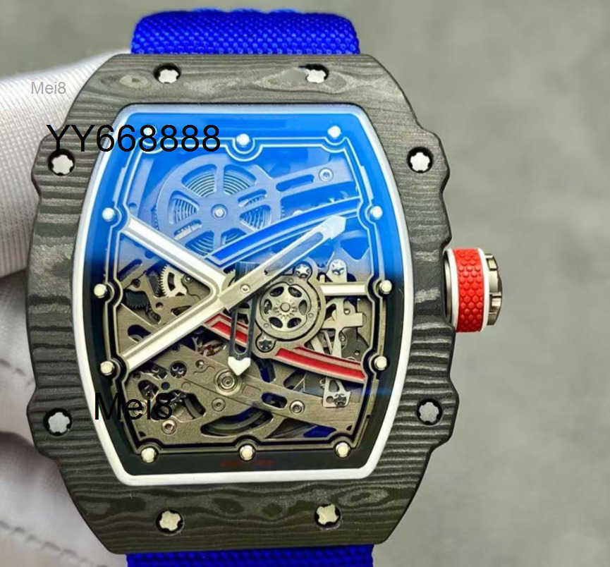 Mens watches high quality designer watch Luxury Automatic Mechanical watch Rmm6702 Tourbillon Movement 38X47X78mm sapphire crystal mirror ceramic ca