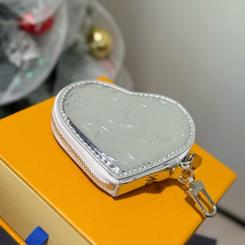 New Fashion Love Pendant Old Flower Lipstick Bag Keychain