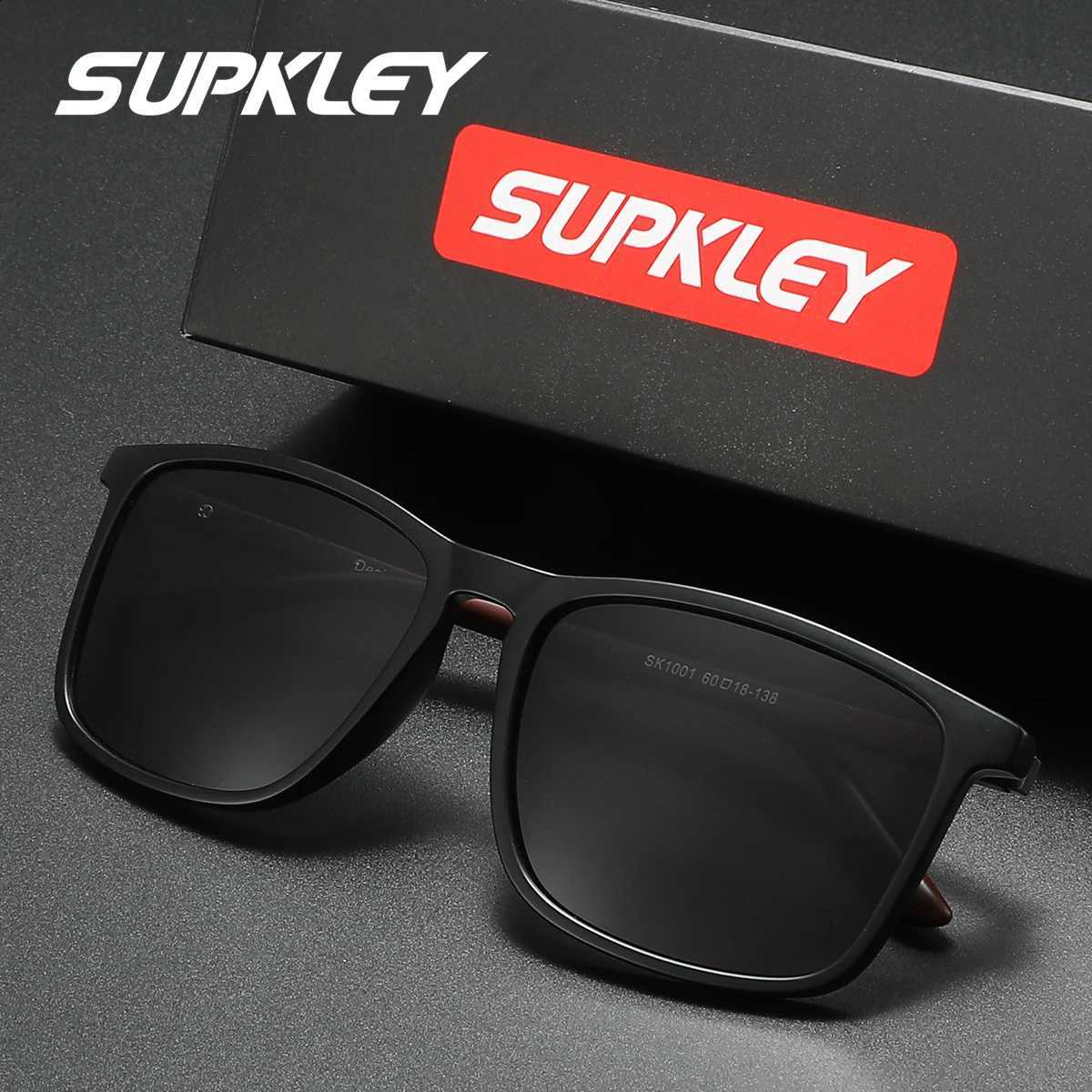 Sports SUPKLEY 1 glasses PCS Classic Square Polarized man sunglasses PC Frame Fashion UV400 Sunglasses for Men And Women N260814