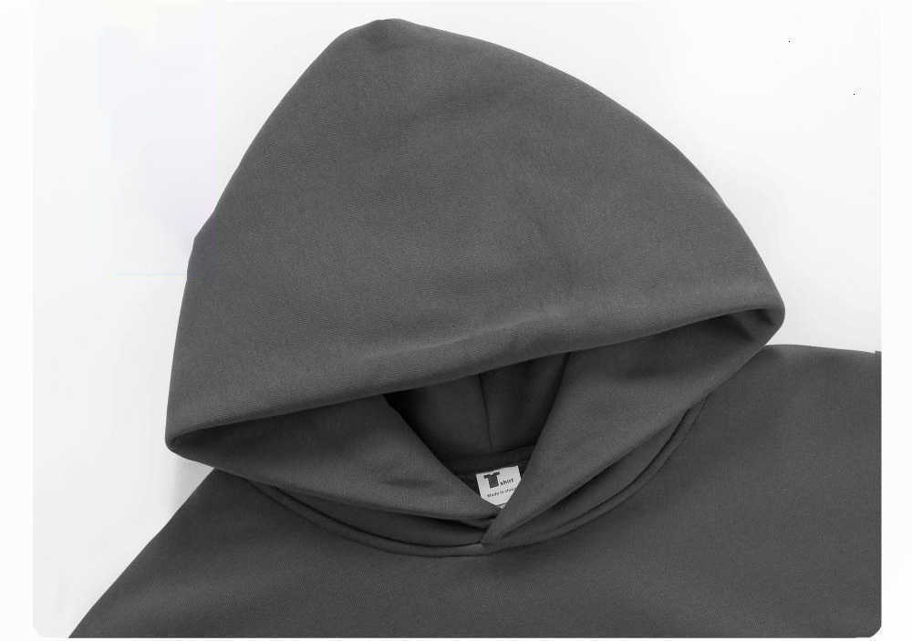 500GSM DIY Brand Custom Your Heavy Weight New Autumn Winter Casual Thick Cotton Men's Top Solid Color Hoodies Sweatshirt C26091511