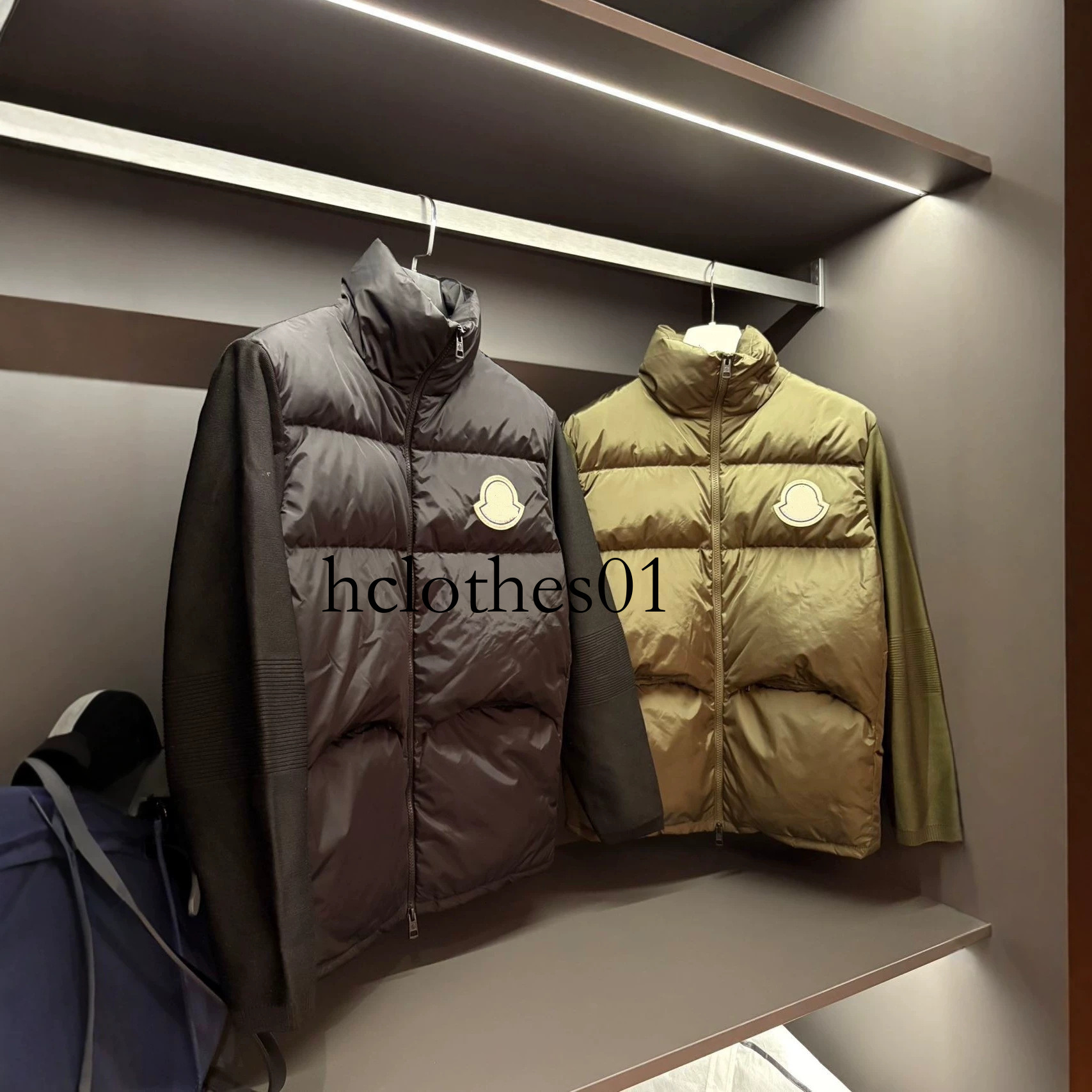 High-quality, M brand 2026 new model stand-collar zippered down jacket, original label, stylish men's outerwear