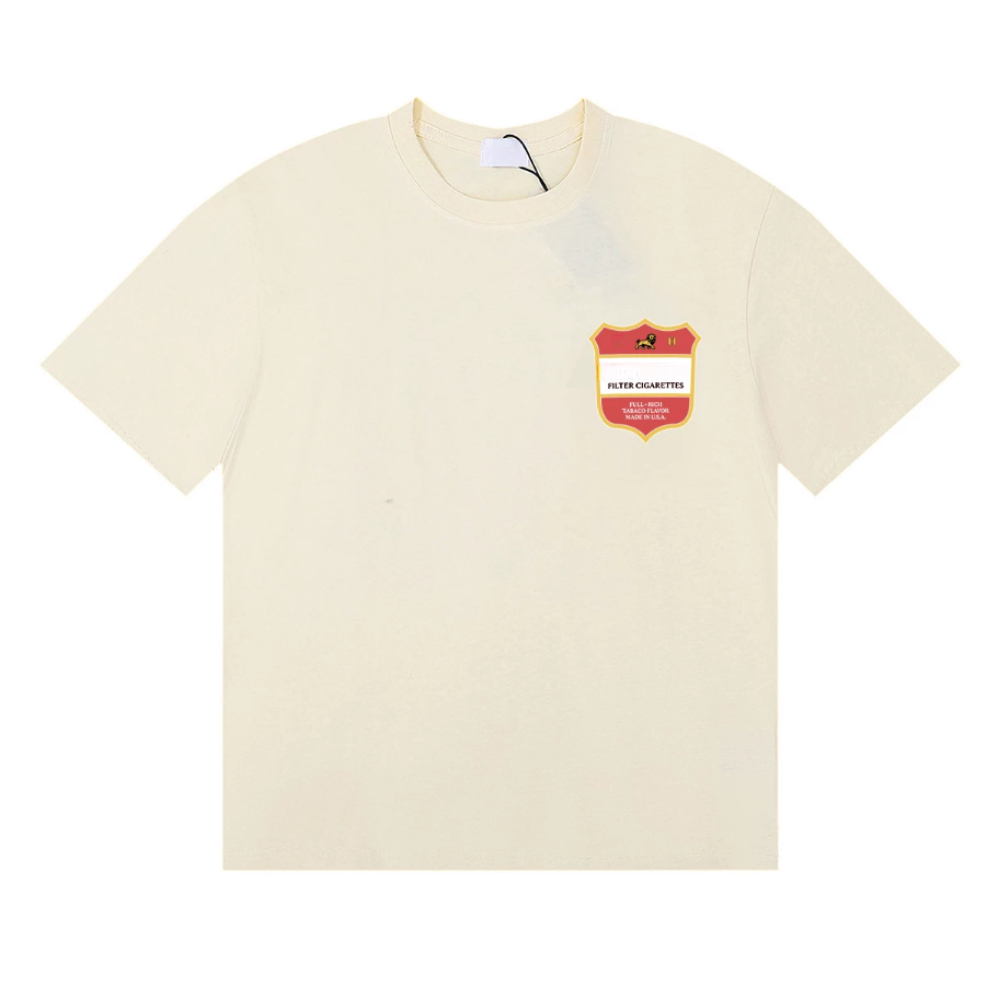 Rhuds Bandana Graphic T Shirt, Vintage Washed Heavy Cotton Crew Neck Tee Americana Luxury Streetwear Top Rhud Y2k Men Women High Street T Shirt Vint