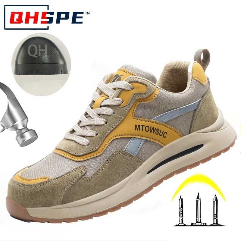 New Steel Ladle Head Labor Protection Shoes Anti Smashing and Anti Piercing Men's Breathable Safety Shoes Comfortable and Safe Q260916