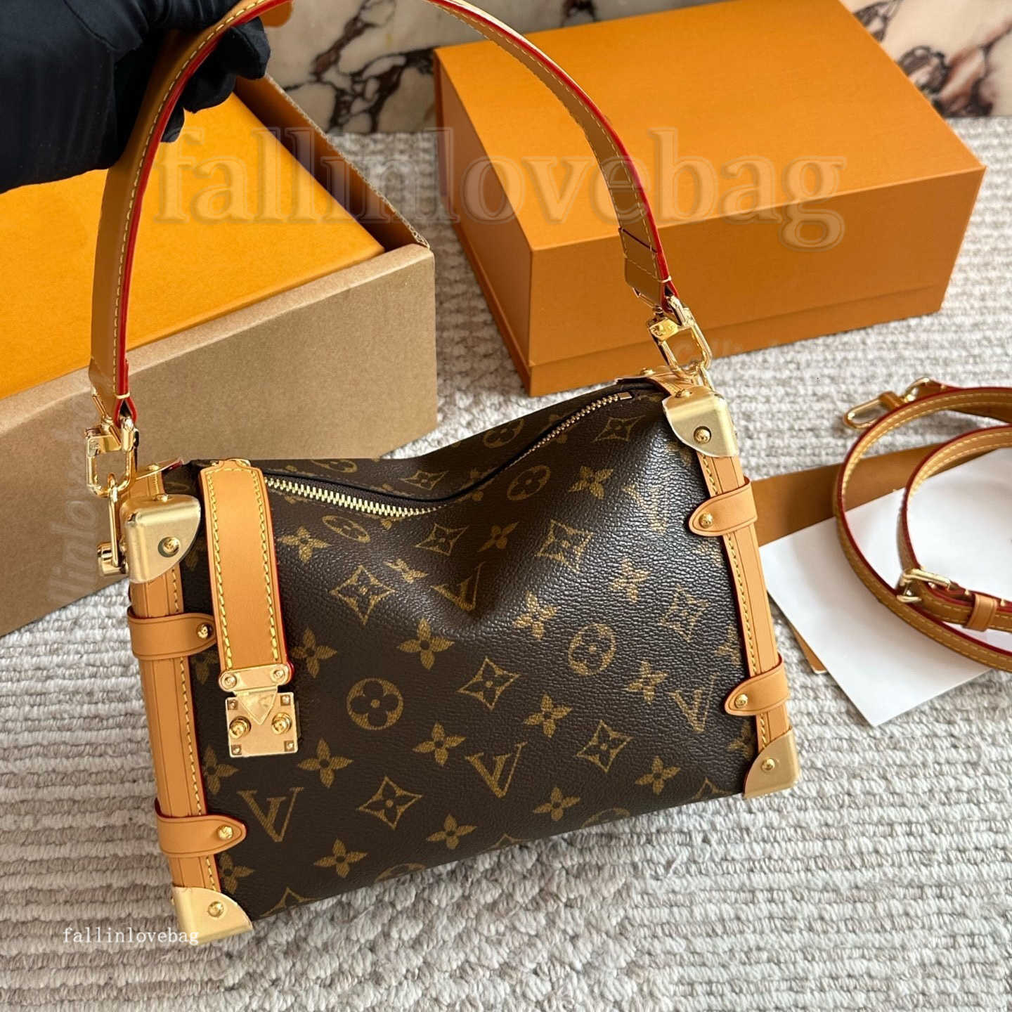 Shoulder Buyer's picks Designer bag Metal makeup box Women Classic SOUL TRUNK Handbag leather Messenger Underarm Bag Lady Purse new style summe