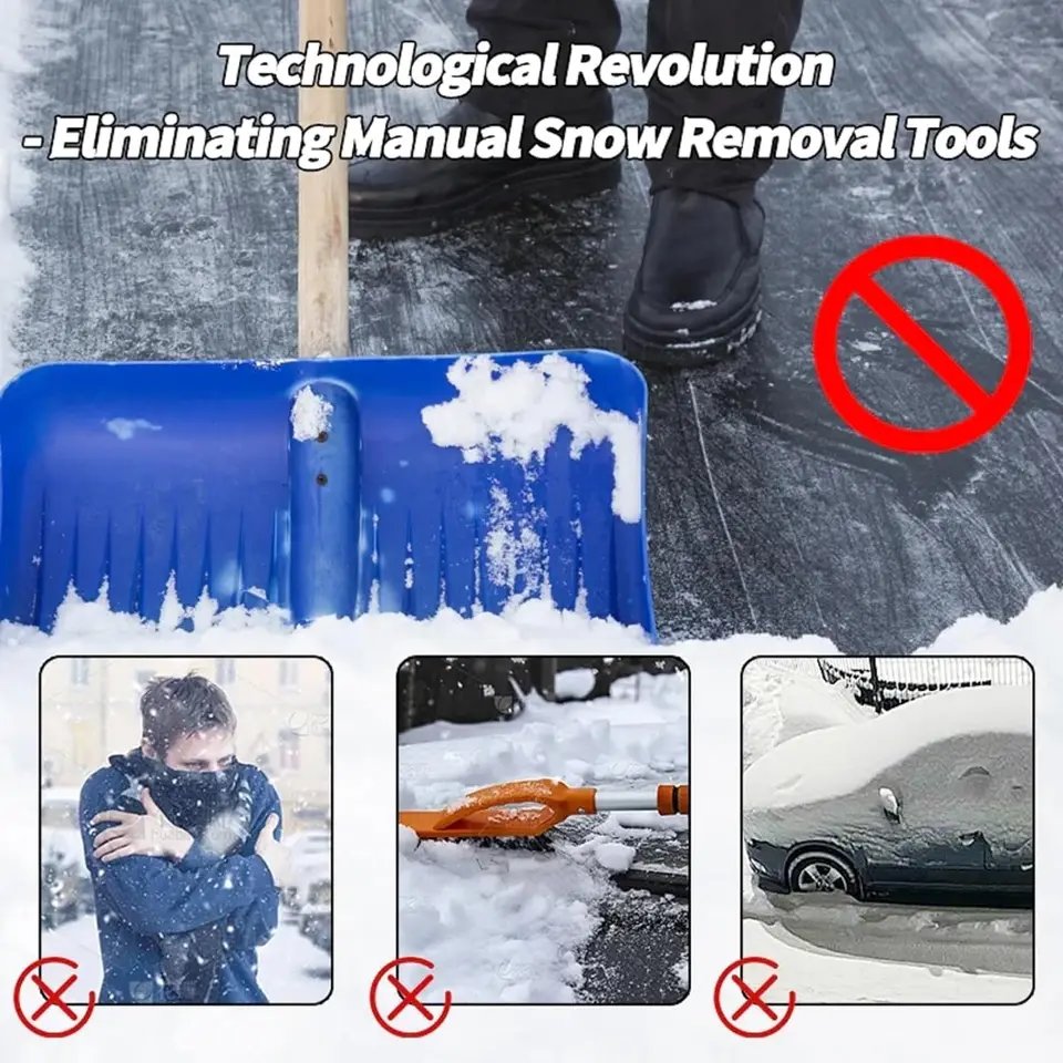 Electromagnetic Car Deicer Portable Air Freshener Snow Removal Instrument
