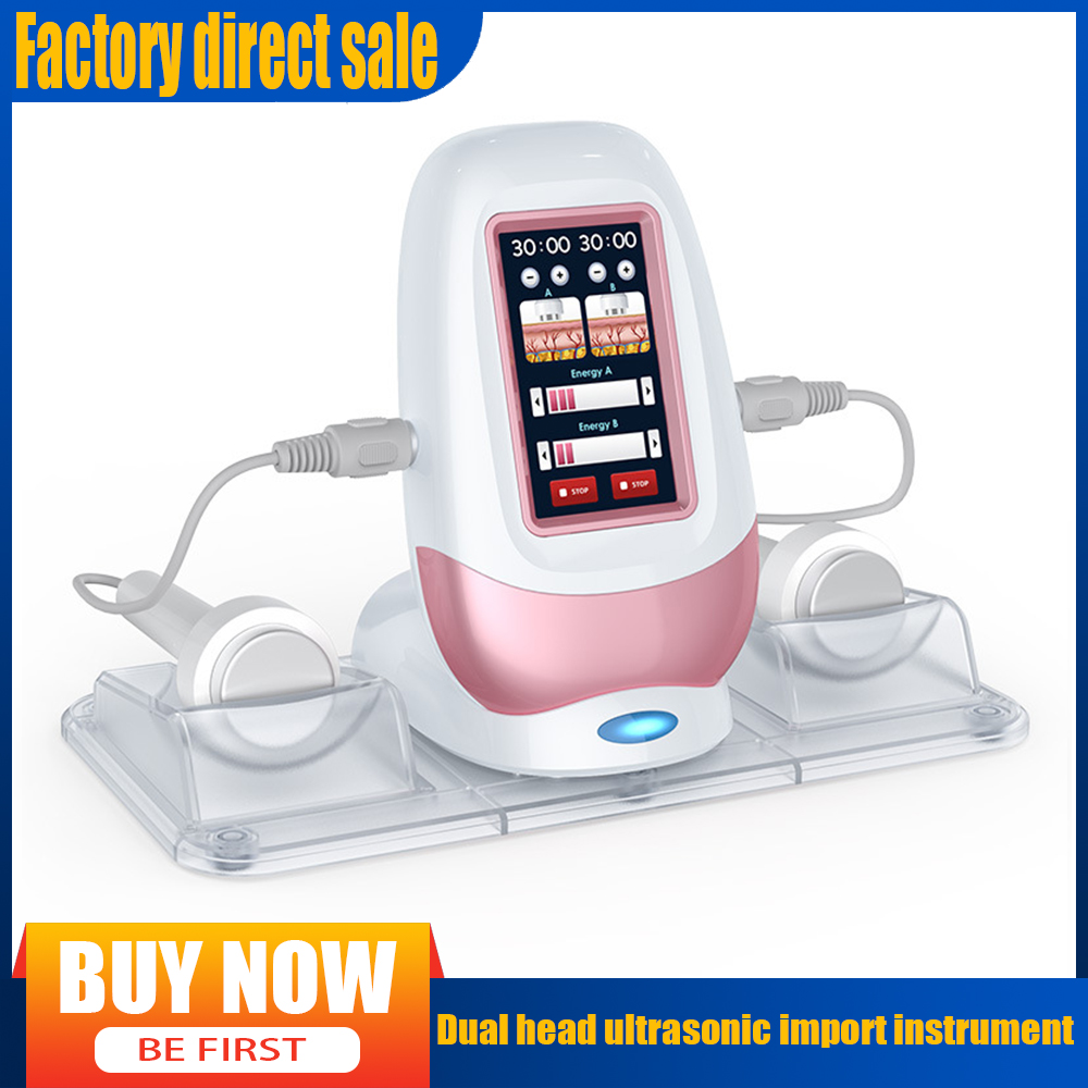 Beauty salon household double head ultrasonic introducer, facial lifting, firming, essence introduction, body slimming, shaping, relieving fatigue
