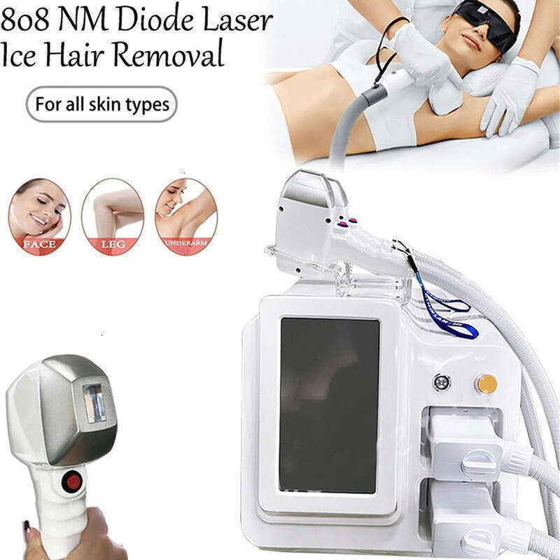 Good Efficiency Ice Platinum System Double Handle Diode Laser Painless Bikini Laser Hair Remover Full Body Laser Fast Hair Removal Beauty Device