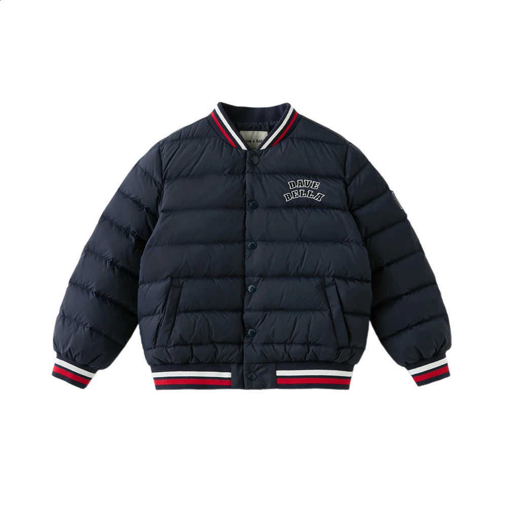 Girls Boys Dave White Bella Down Parka Jacket Children Winter Warm Baseball Down Coats Waterproof Outwear Clothes DK4253647W260917