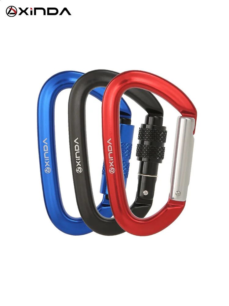 Xinda Outdoor Multifunctional Quickdraw Buckle Hiking Camping Keychain Backpack Hammock Swing D Shape Carabiner for Keys 260917