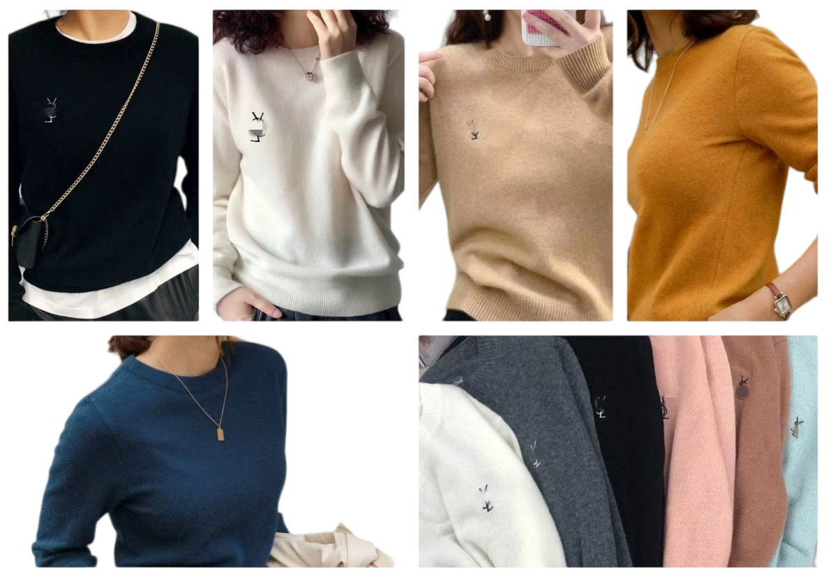 Y Designer Embroidery Letter Logo Adult Young Lady Women Casual Jumper Crew Neck Sweaters Cotton Knitted Pullovers Youth Teenager Juniors Girls Loos