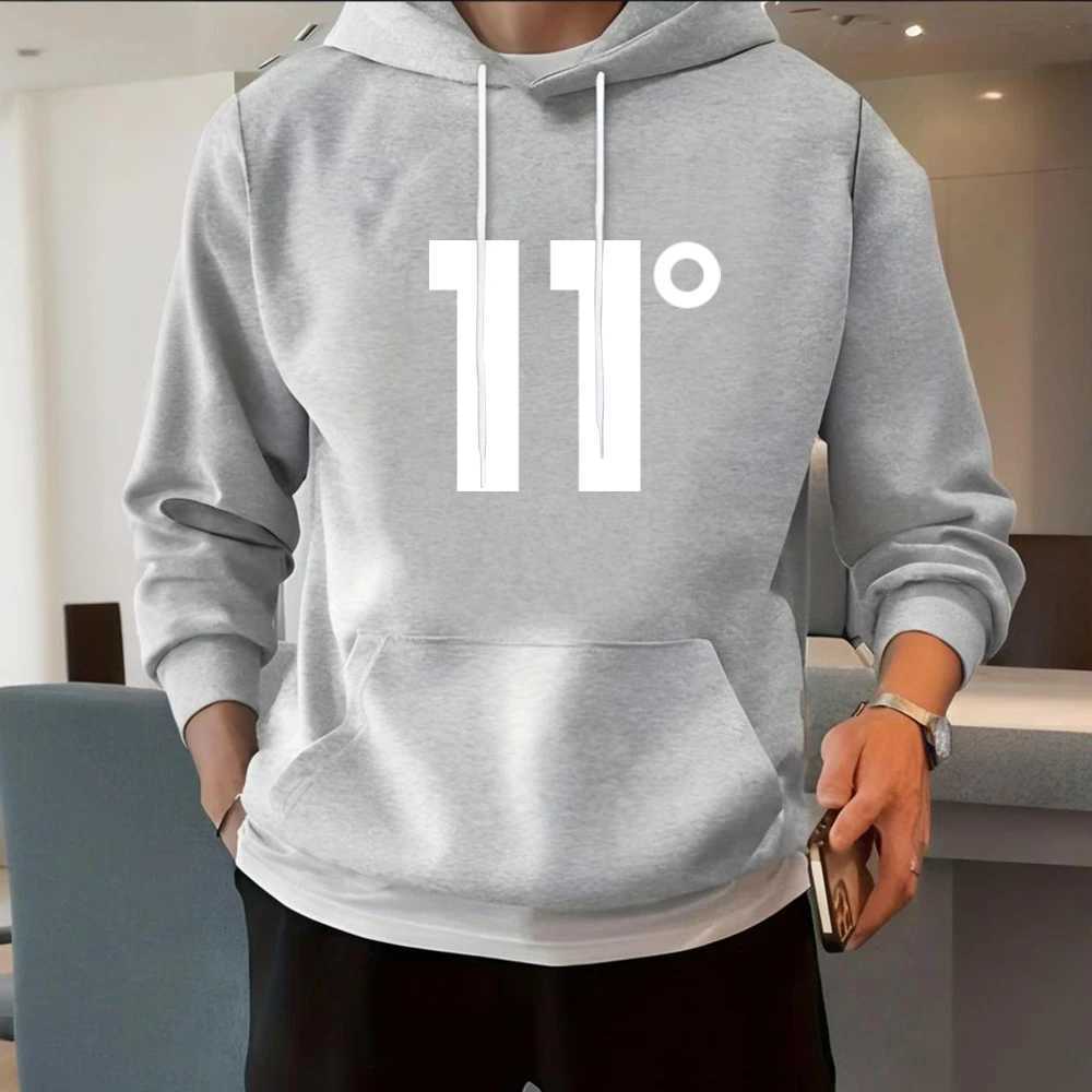 Relaxed high-quality men's stylish pullover hoodie - single-color fabric - hip-hop sportswear - men's and women's styles - versi S260