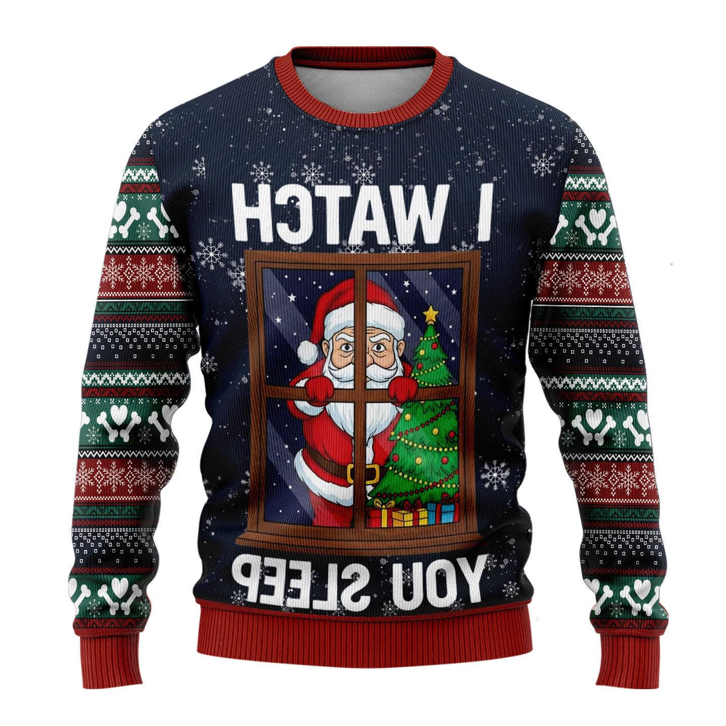 For Hilarious Ugly Christmas Sweaters Women Funny Santa Claus Beer Sweater Joke Unisex Spandex Blend Christmas Jumper Set Tops C260915 C260915111