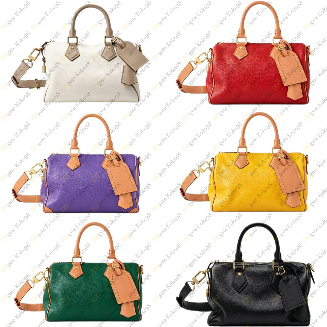 Genuine Leather Designe Luxury Women Tote Crossbody Bag M28185 M2A407 M24423 M24425 M24426 M14067 M14077 Sped P9 20CM,25CM,30CM TOP Mirror Quality S