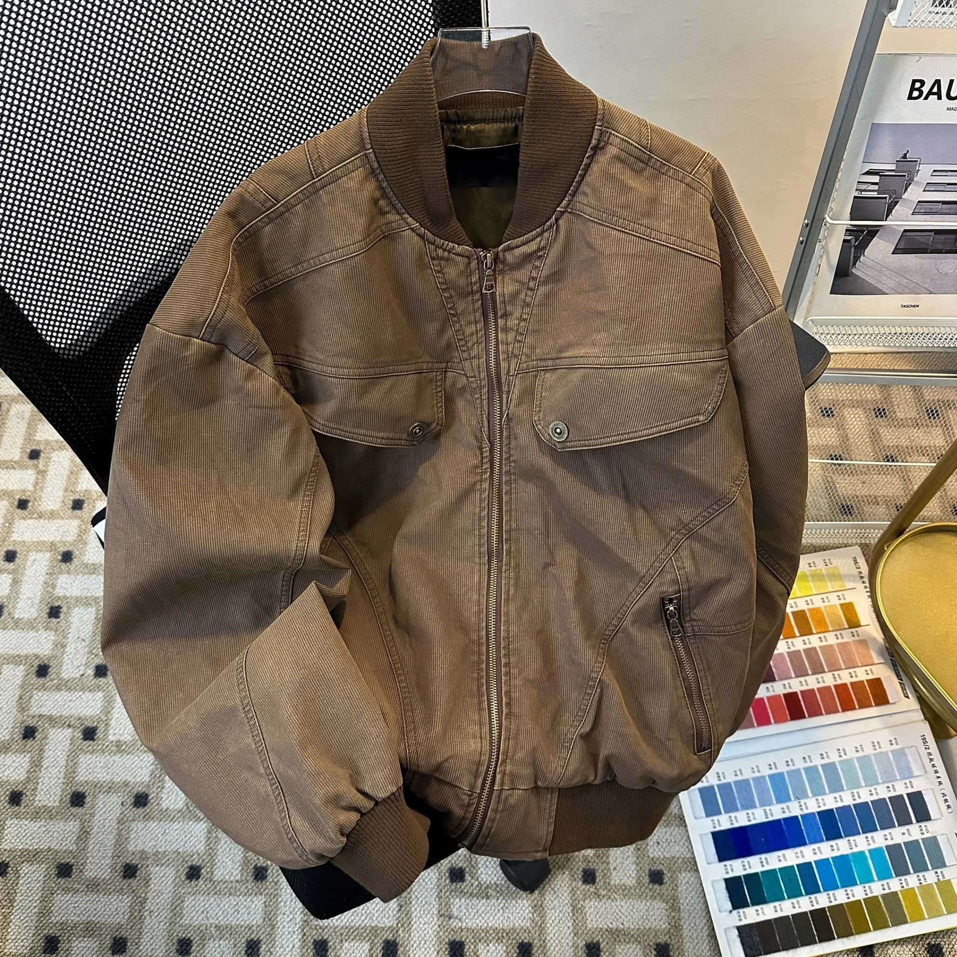 American Retro Harrington Work Jacket For Men Women Clean-Fit Distressed Trendy Loose-Fitting Casual Spring And Autumn S260918B96Z
