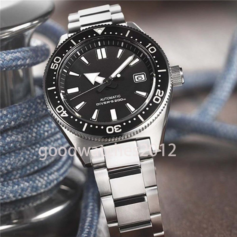 Luxury High-quality Ceramic Ring, Japanese SEK Movement Series, Spiral Crown Steel Strip, 6R Diving Outdoor Gift, Automatic Mechanical Men's Wa