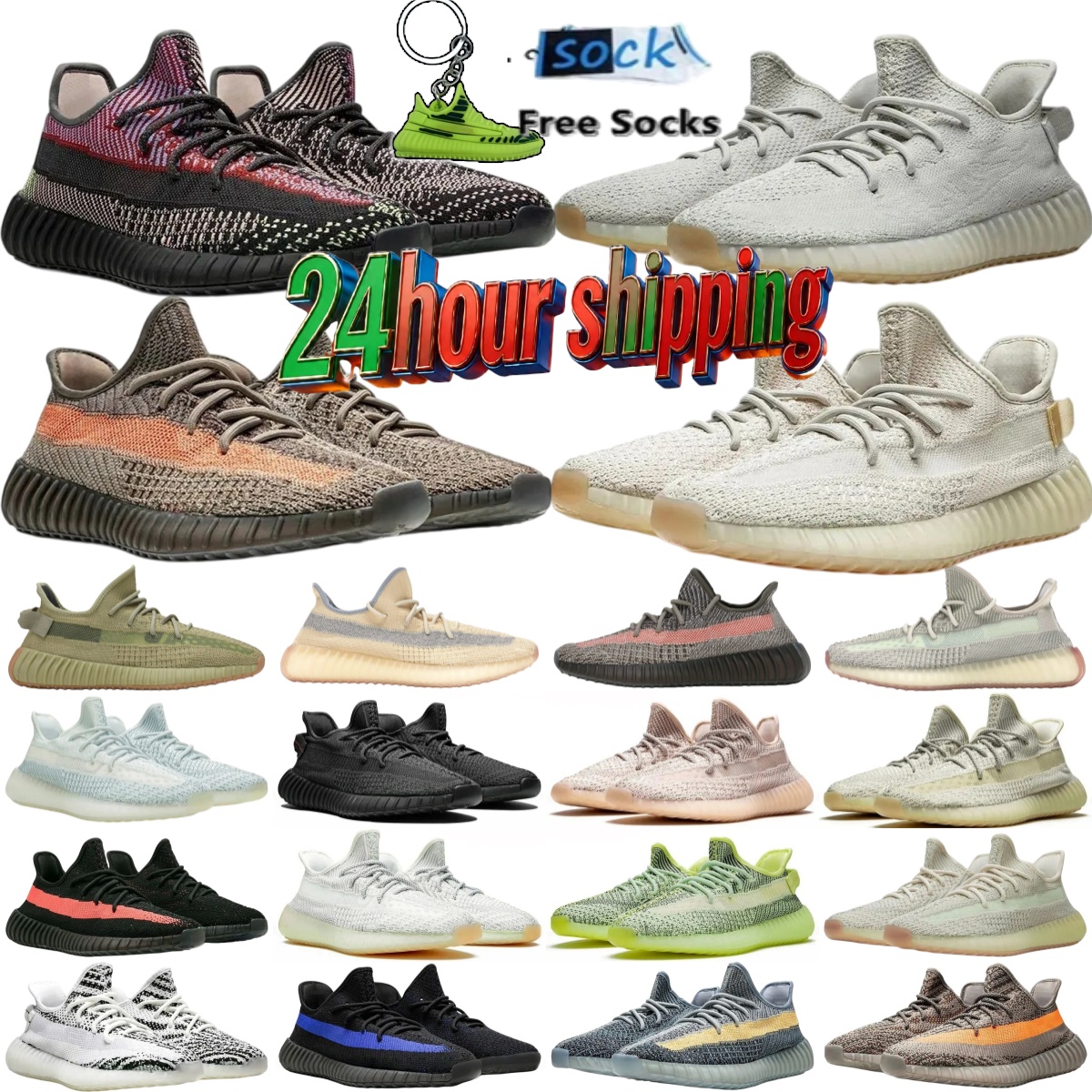 Brand designer men 350shoes boost running shoes fabric casual shoes sneaker low top soft slow shock pink black brown apricot sesame grey white non-s