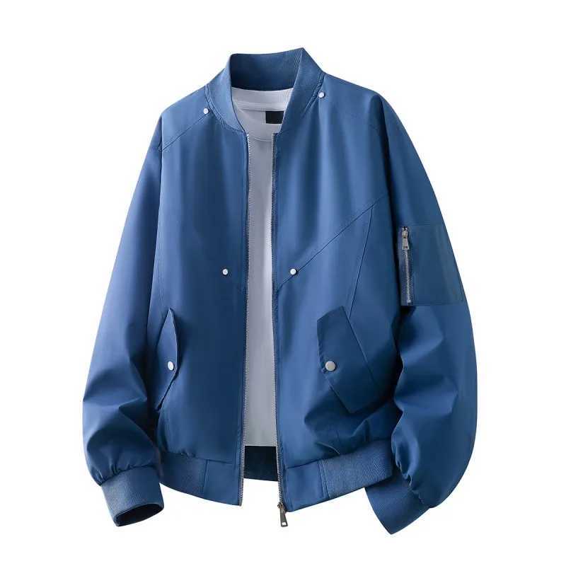 Spring New Style Baseball Collar Jackets for Men Solid Color Comfortable Outerwear Casual All-match Male Clothes Fashion Quty S260918TCAC