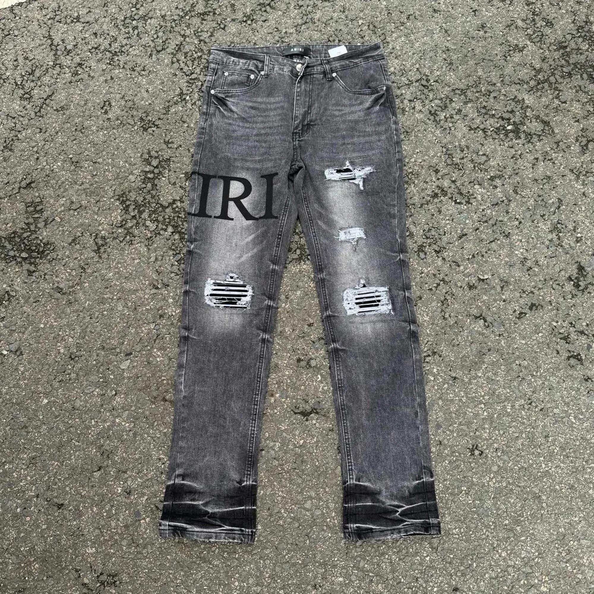 Men's Jeans Designer Jean For Mens Jeans Letters Y2k Designer Pants Denim Trousers Mens Brands Jeans High Quality Straight Retro Ripped Biker M