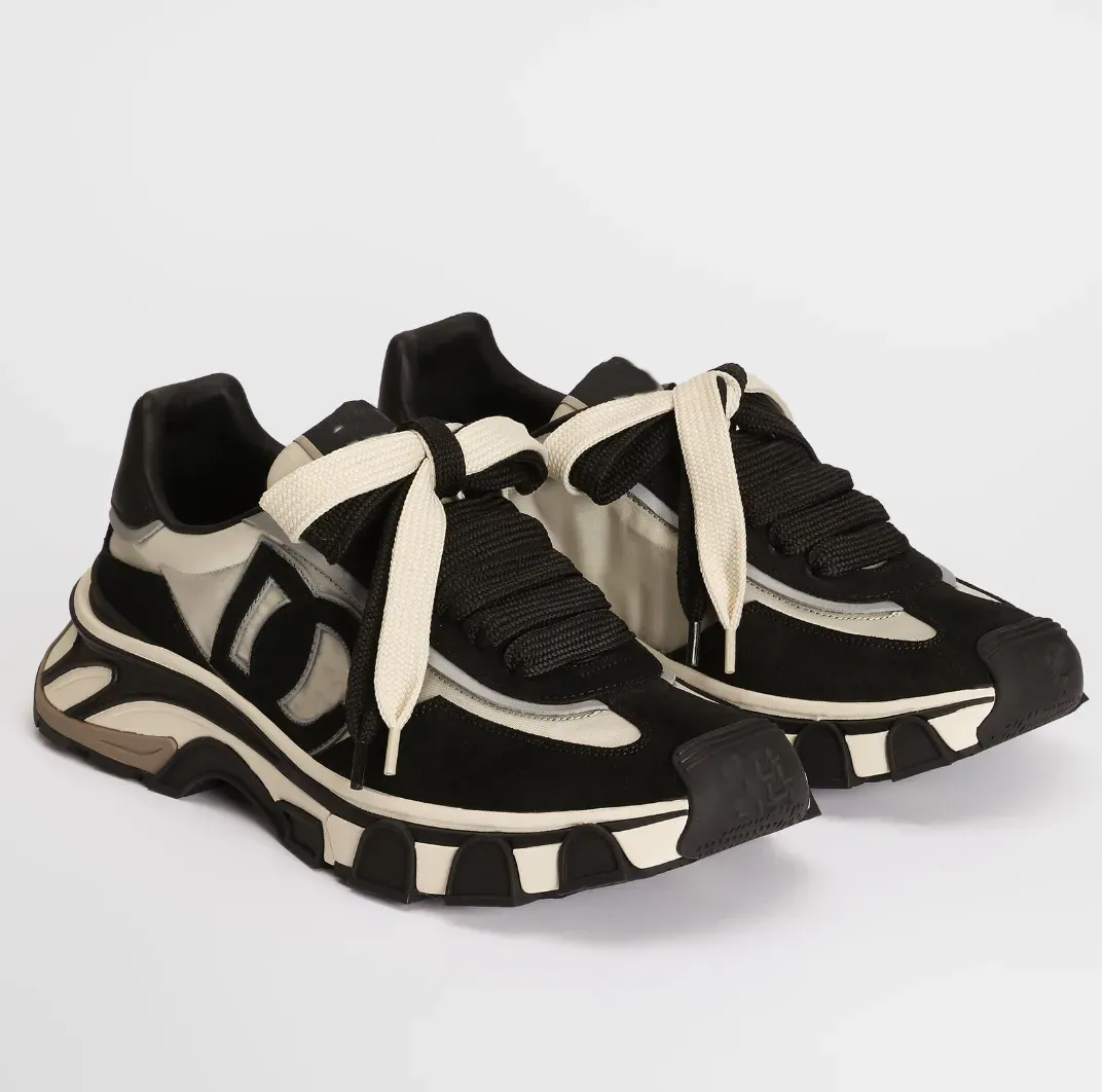 26S Famous Men Sneakers Nylon And Calfskin TPU Phylon Outsole Runner Suede-trimmed Trainers Chunky Soles Top Quality Man Skateboard Walking EU38-46