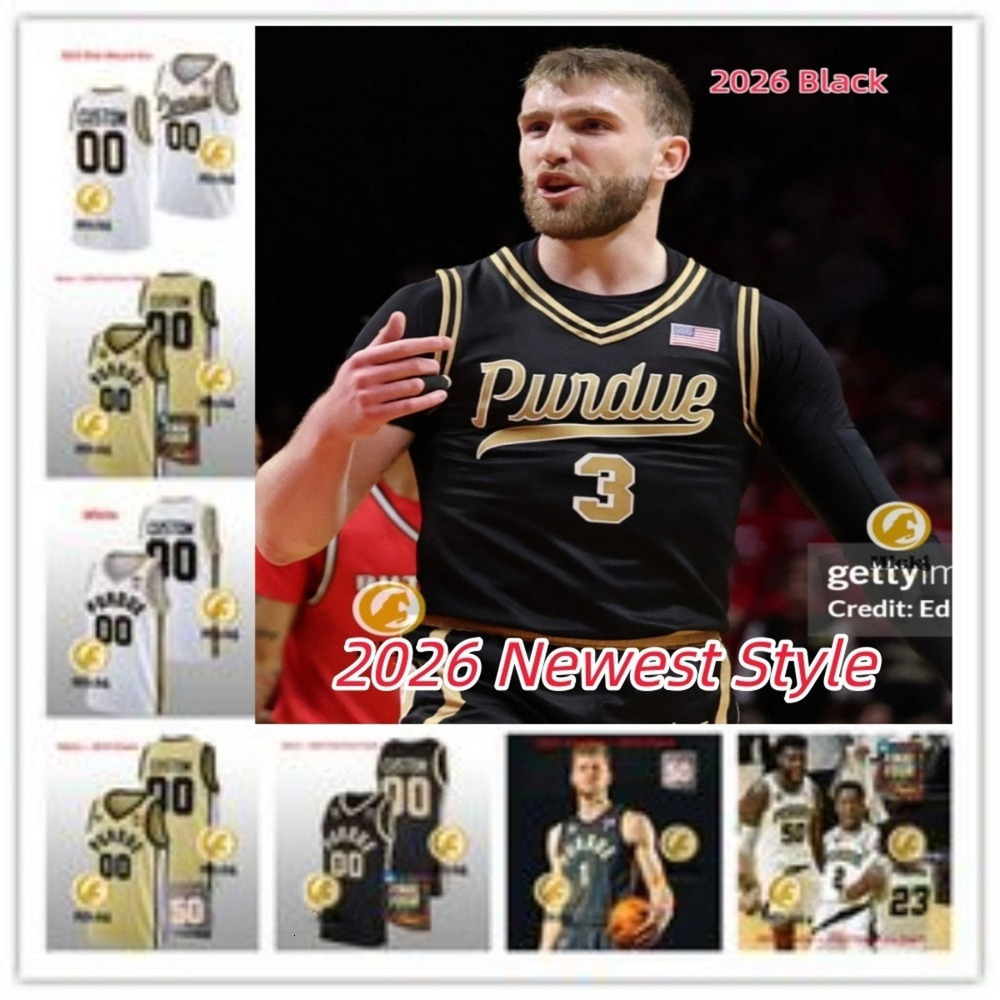 Zach Edey 2026 Basketball Jersey Stitched Braden Smith 45 Oscar Cluff 2 Fletcher Loyer Trey Kaufman-Renn Jerseys