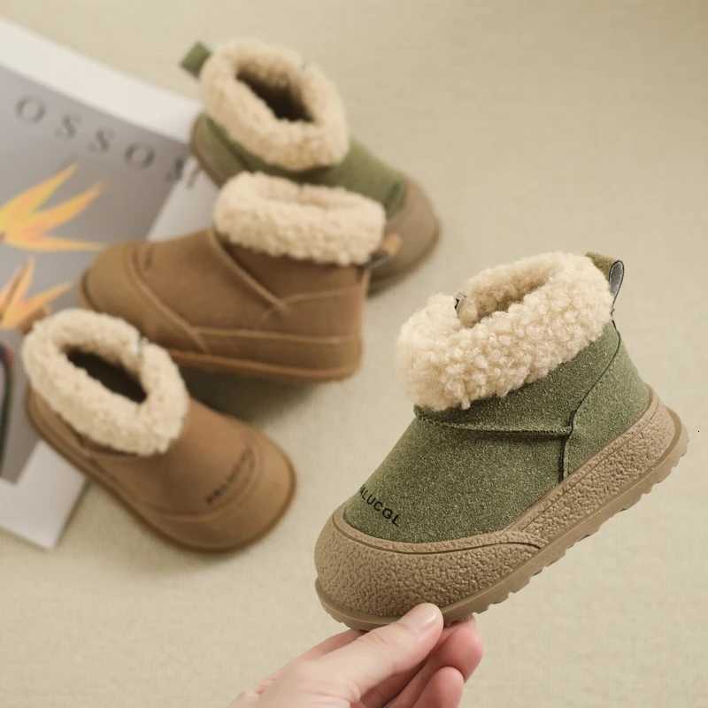 Kids Snow Boots 2025 Winter New Soft Sole Cotton Boot Girls Boots Warm Thick Cotton Shoes All Match Sneakers Ankle Boots for Boy X260917