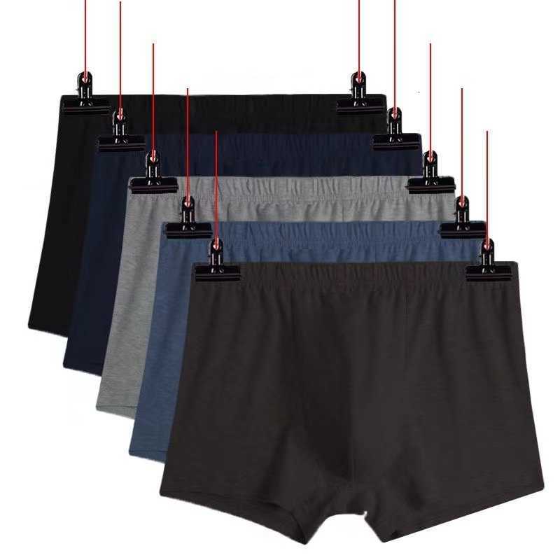 4Pcs Cotton Men Panties Underpants Underpants Mens Boxers Loose Big Plus Size Shorts For Mens Pants Male Breathable Underwear Homewear 10XL D260918