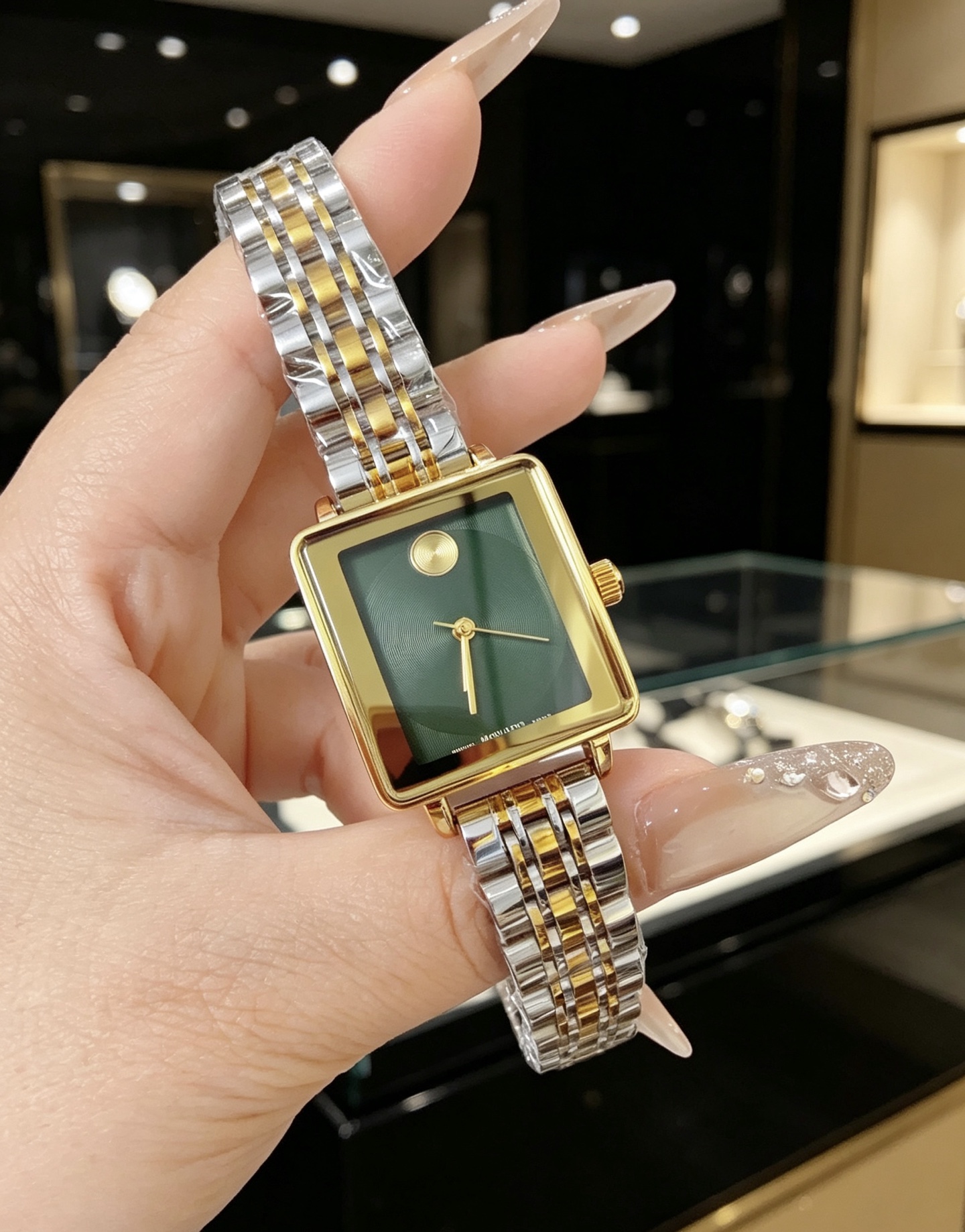Luxury Womens MOVADOity Square Watch Designer Watches Quartz Movement Steel Bracelet Sapphire Glass Waterproof women Wristwatches #1228