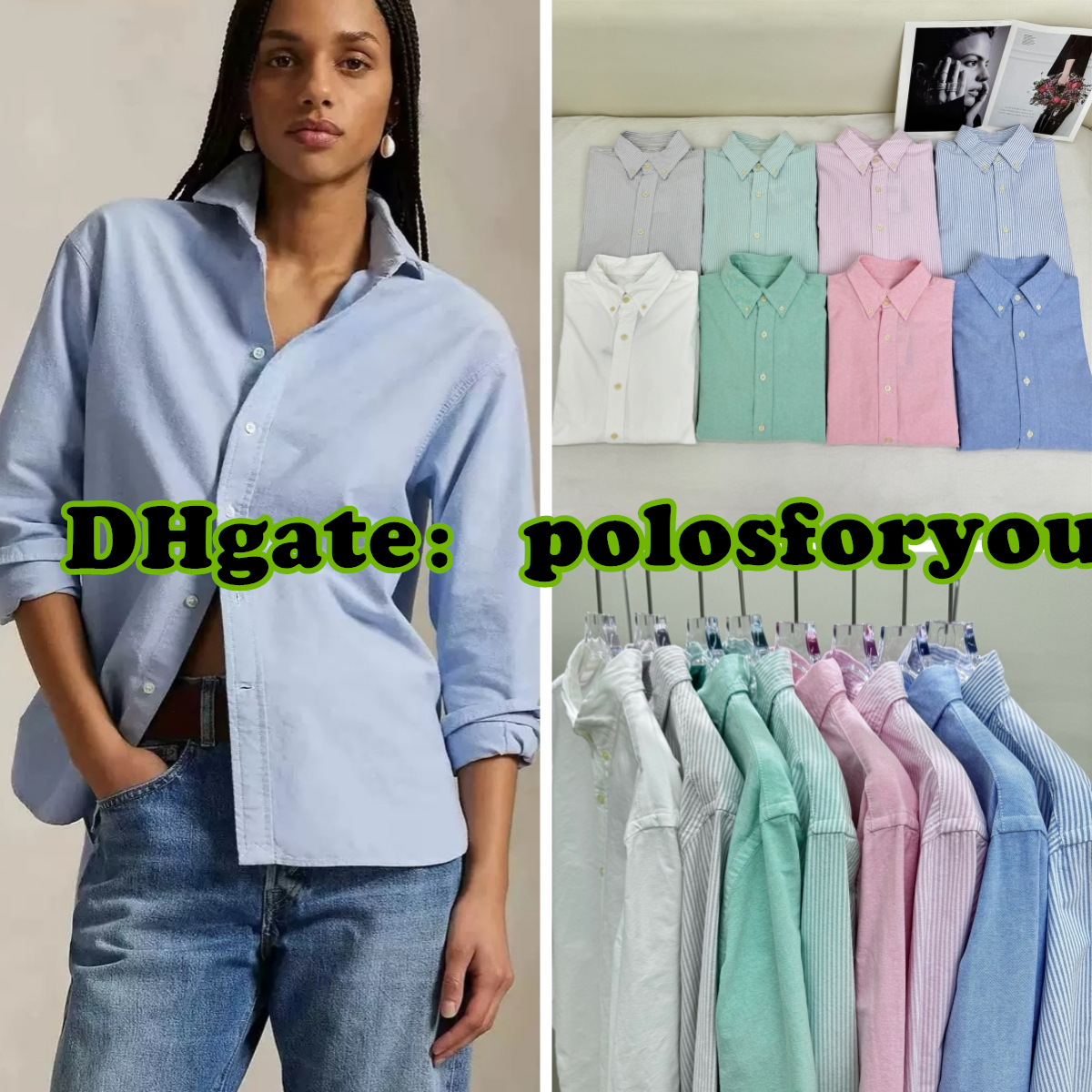 Designer Shirt Women Polo Blouse Vintage Shirts Oxford Women's Shirt Men's Shirts Couples Shirt Old Money Designer Clothes Women With Colo