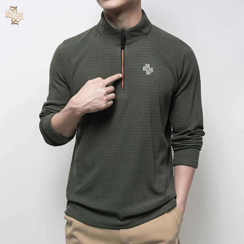 SBWL Autumn High Quality Men's Running Fitness Outdoor Sportswear Fashion Business Casual Breathable Long Sleeve T-Shirt Tops Q260917