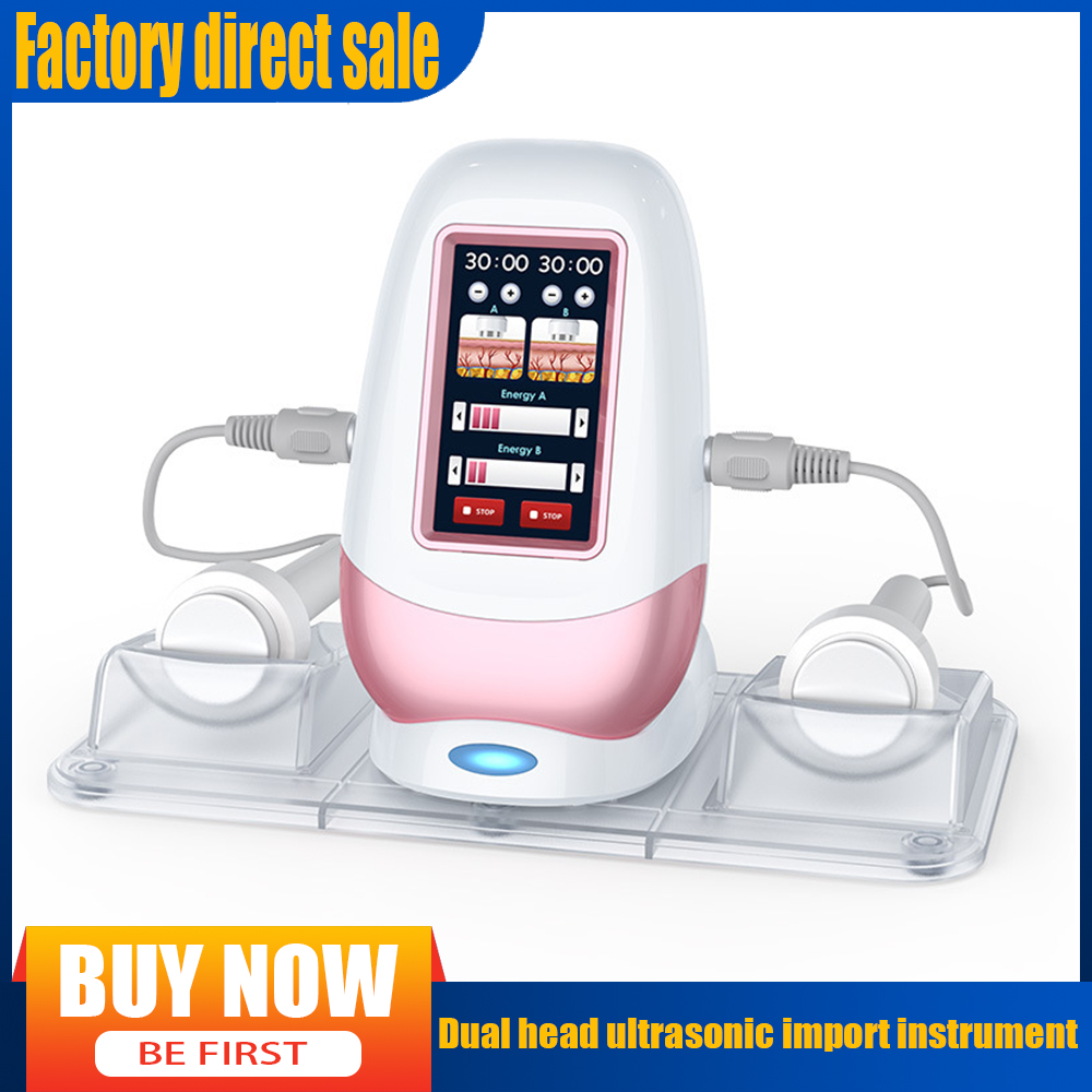 New double head ultrasonic introducer beauty salon household face lifting, firming, essence introduction, body slimming, shaping, relieving fatigue