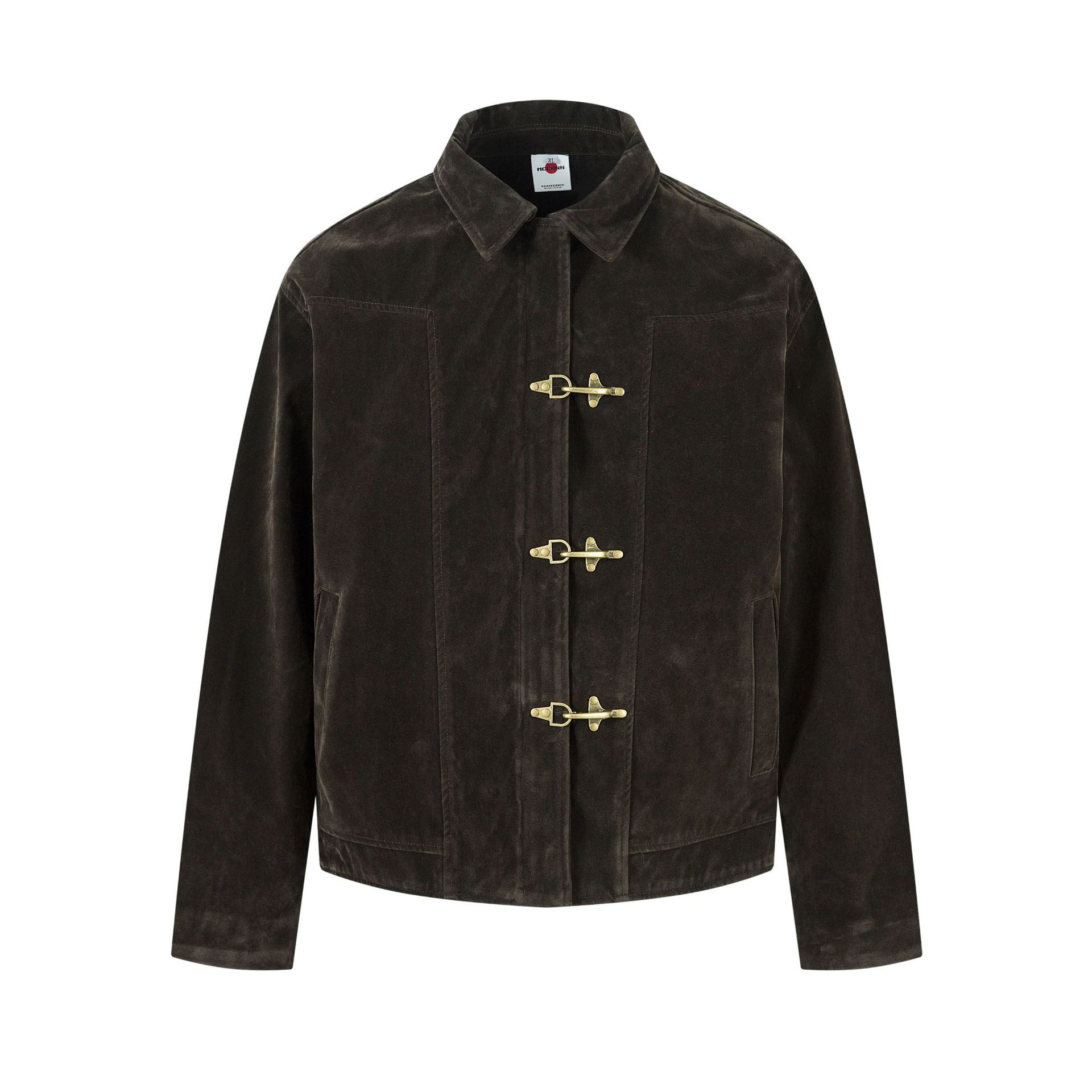 Street Fashion Autumn Winter Suede Retro Motorcycle Style Deconstructed Jacket Design Men s Short Wide Casual Coat
