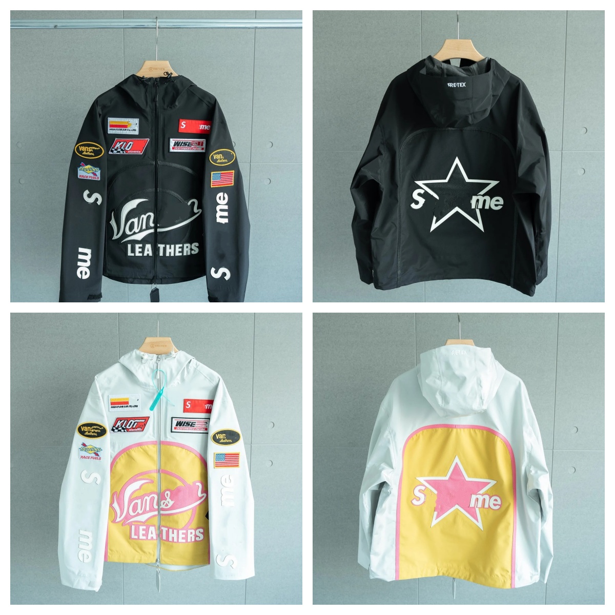 5AAA Mens Retro Motorcycle Biker Jacket Embroidered Leather Nylon Waterproof Hip Hop Streetwear Unisex Outdoor Sport 2026