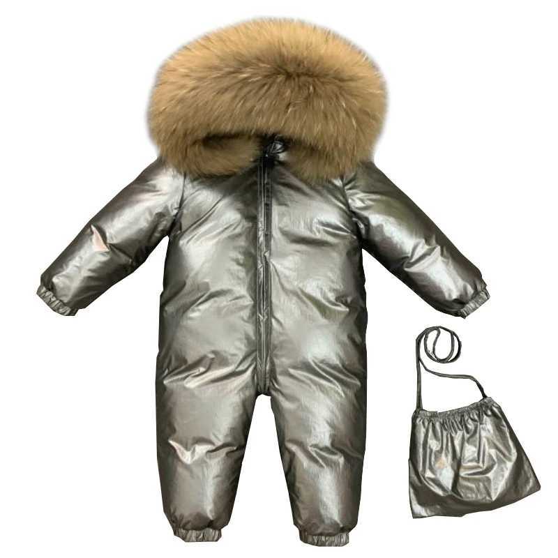 Children Winter -30C Thicken Down Jacket Girl Outside Warm Clothing Boy Winter Jacket for Russian Toddler Outerwear Romper CoatsQ260917