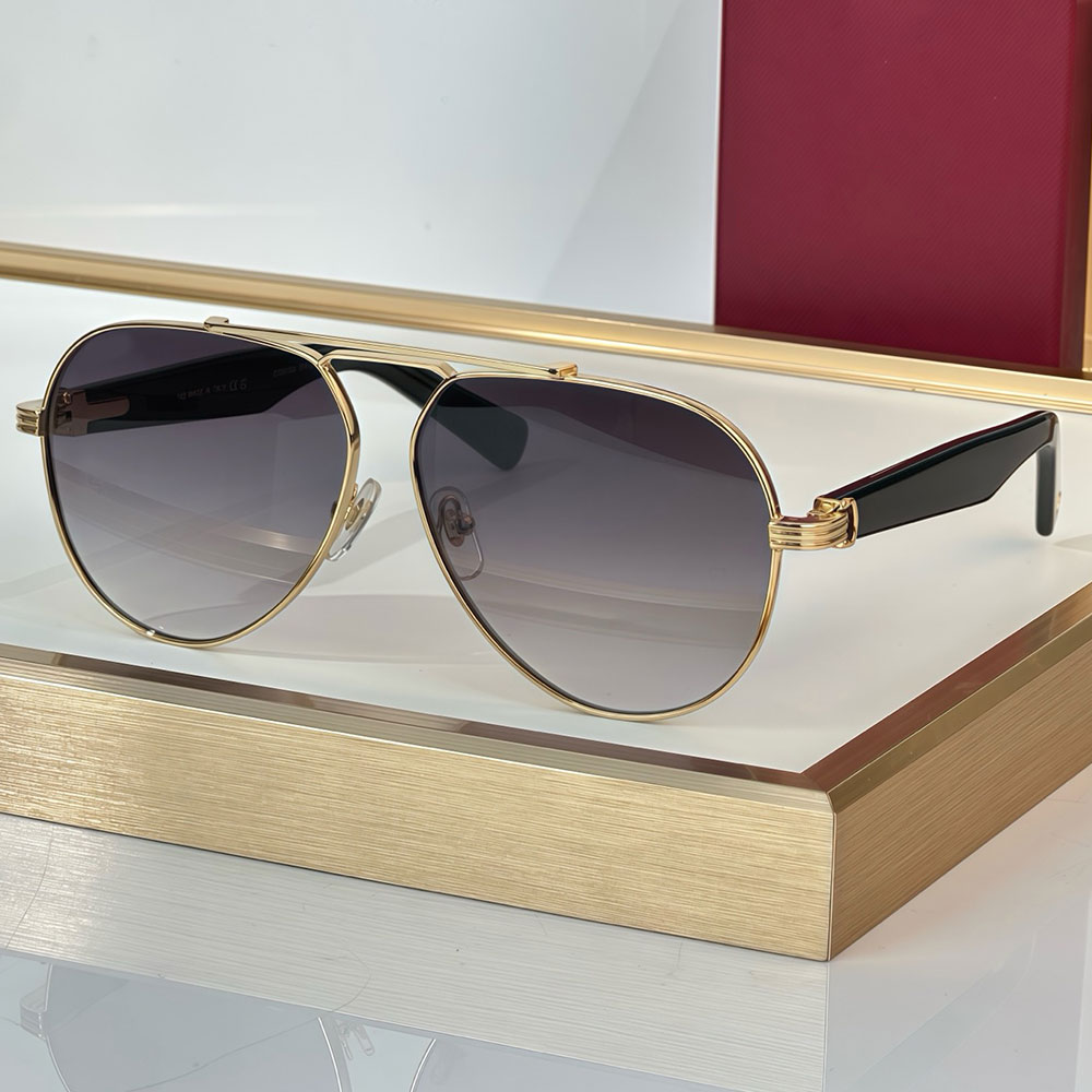 Mens Premiere De Sunglasses womens luxury designer sunglasses CT0519S oversized golden metal pilot frame fashion casual sunglasses drive daily beach