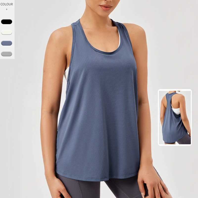 Women Summer Yoga Top Solid Color Sleeveless Gym Running T-Shirt Loose Breathable Quick Dry Fitness Sportswer Workout Clothes Q260917