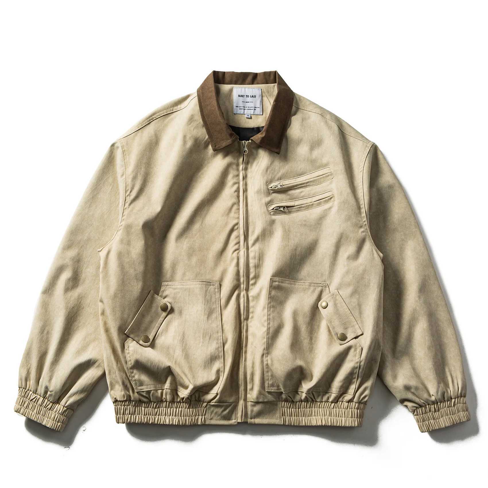 2026 Spring New Arrival Japanese Retro Detroit Multi-pocket Workwear Jacket Unisex Loose Safari Jacket Trendy American Vintage S260918FNXY