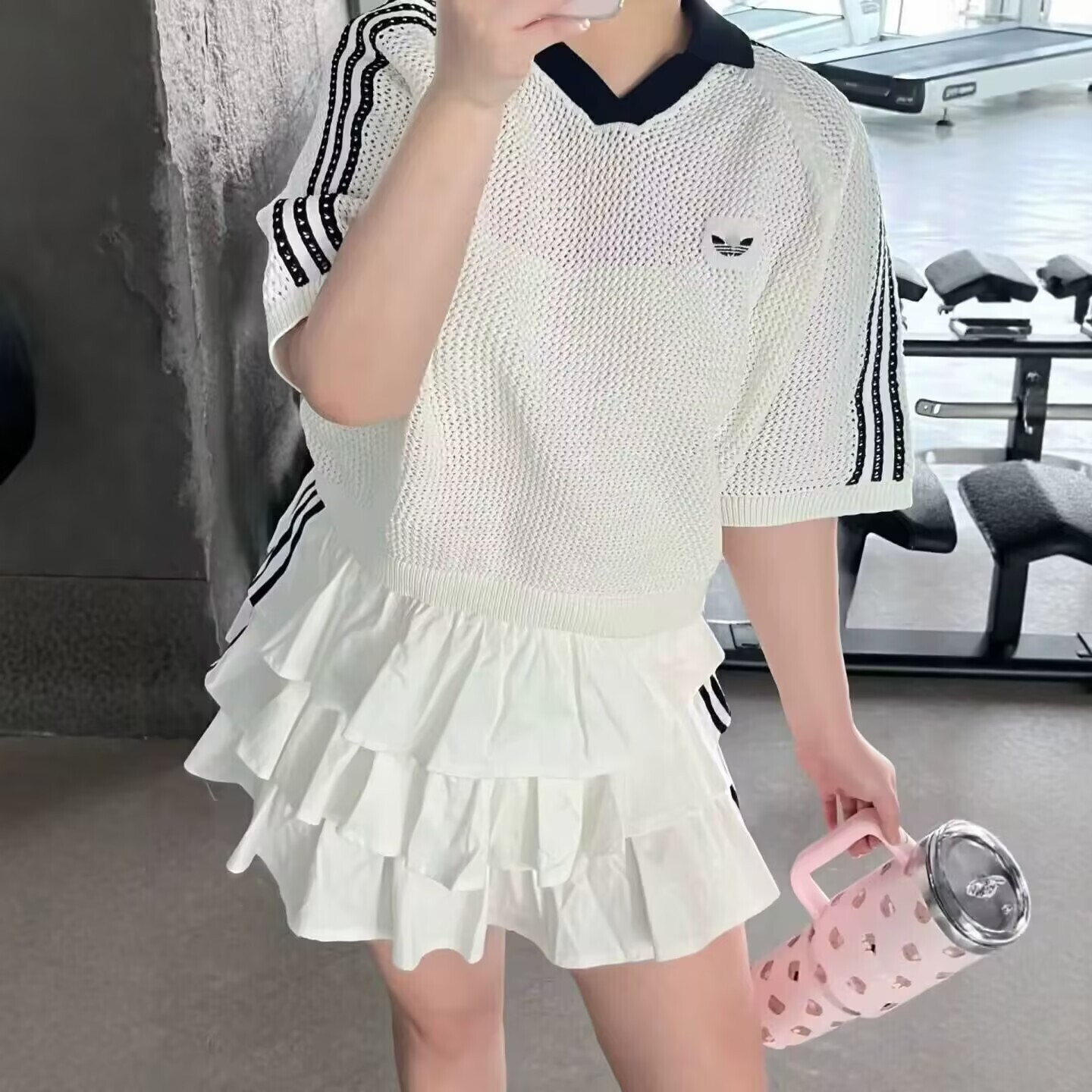 New arrival Women's knit Polos brand Designer Tshirts summer high street Tees casual sports T Shirts hollow out embroidery logo size S-XL