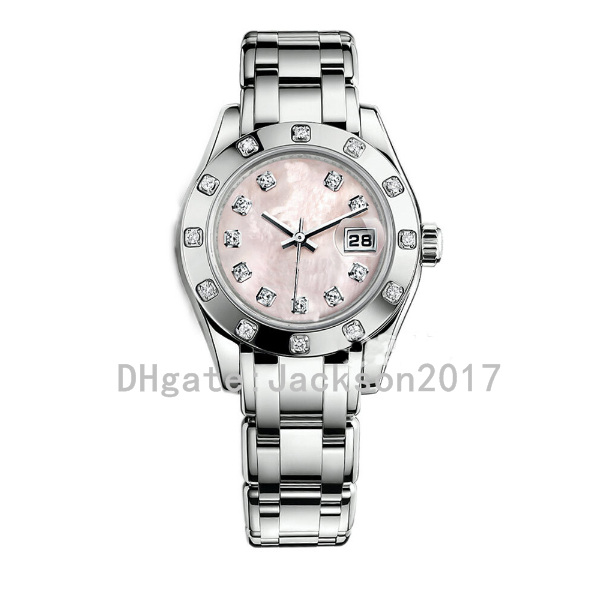 28mm 80299 80318 pink Dial Diamond Bezel 2813 Mechanical Automatic Stainless Steel Ladies Watch Women's Watches woman wrist watches