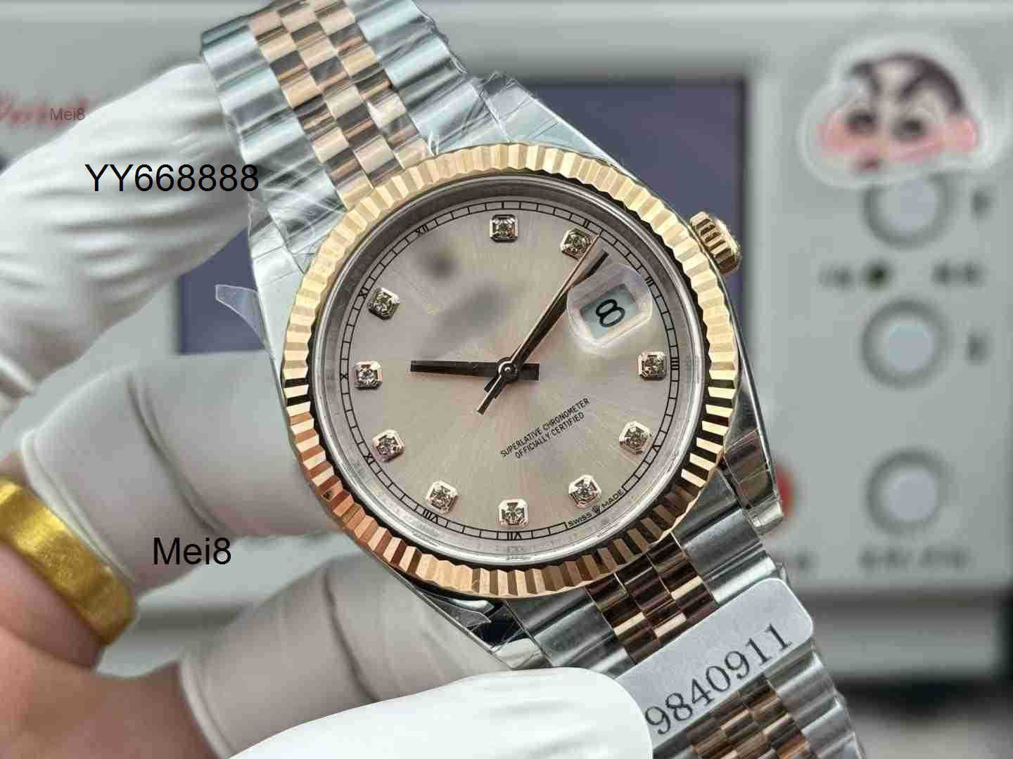 Mens watches high quality BJ Factory Rle Automatic Mechanical watch 41MM 18k gold-plated 904L steel material 3235 blue hairspring movement sapphire