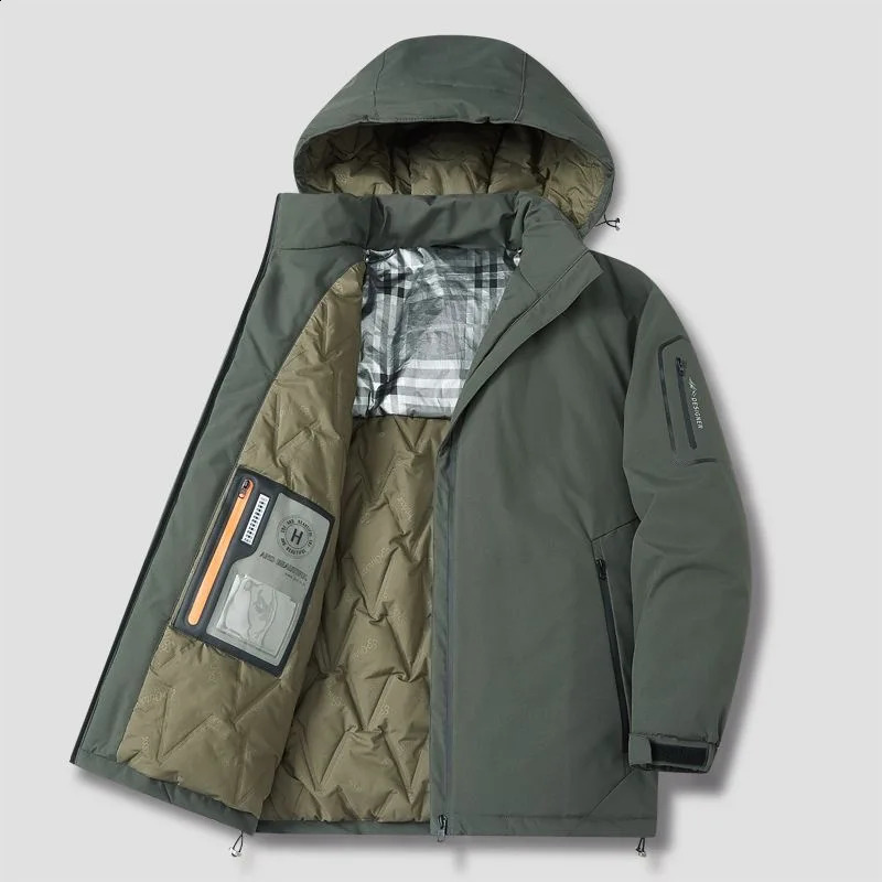 Autumn and Winter Fashion Trend Thick Warm Hooded CottonPadded Jacket Mens Casual Loose Comfortable Plus Size Coat 260918