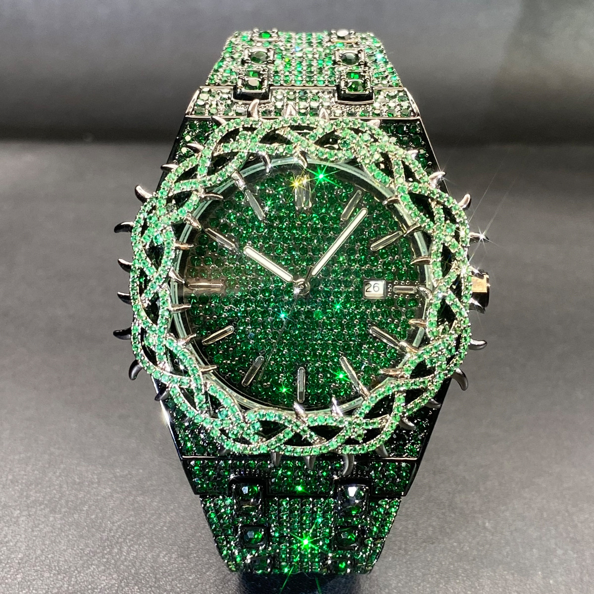 Unisex Designer Watch Luxury Watches for Men Woman Fashion Lced Out Black Diamond Watch Hip Hop Date Quartz Wristwatches Male Clock