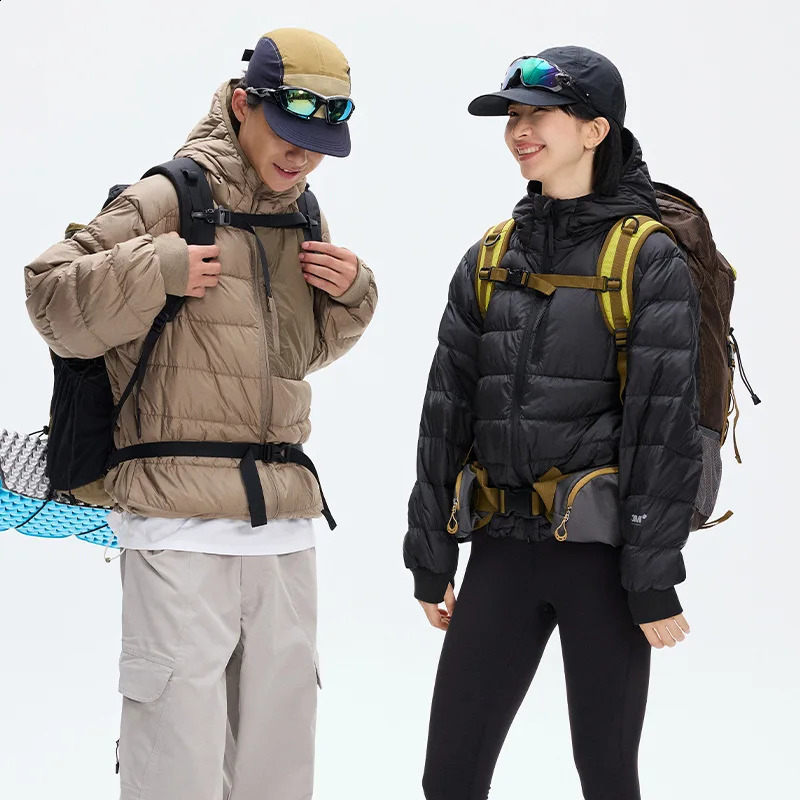 Mountain Climbing Outdoor 90% White Duck Down Hooded Jacket Men Winter Warm Sports Down Coat Man chaquetones hombre JK-119 260917