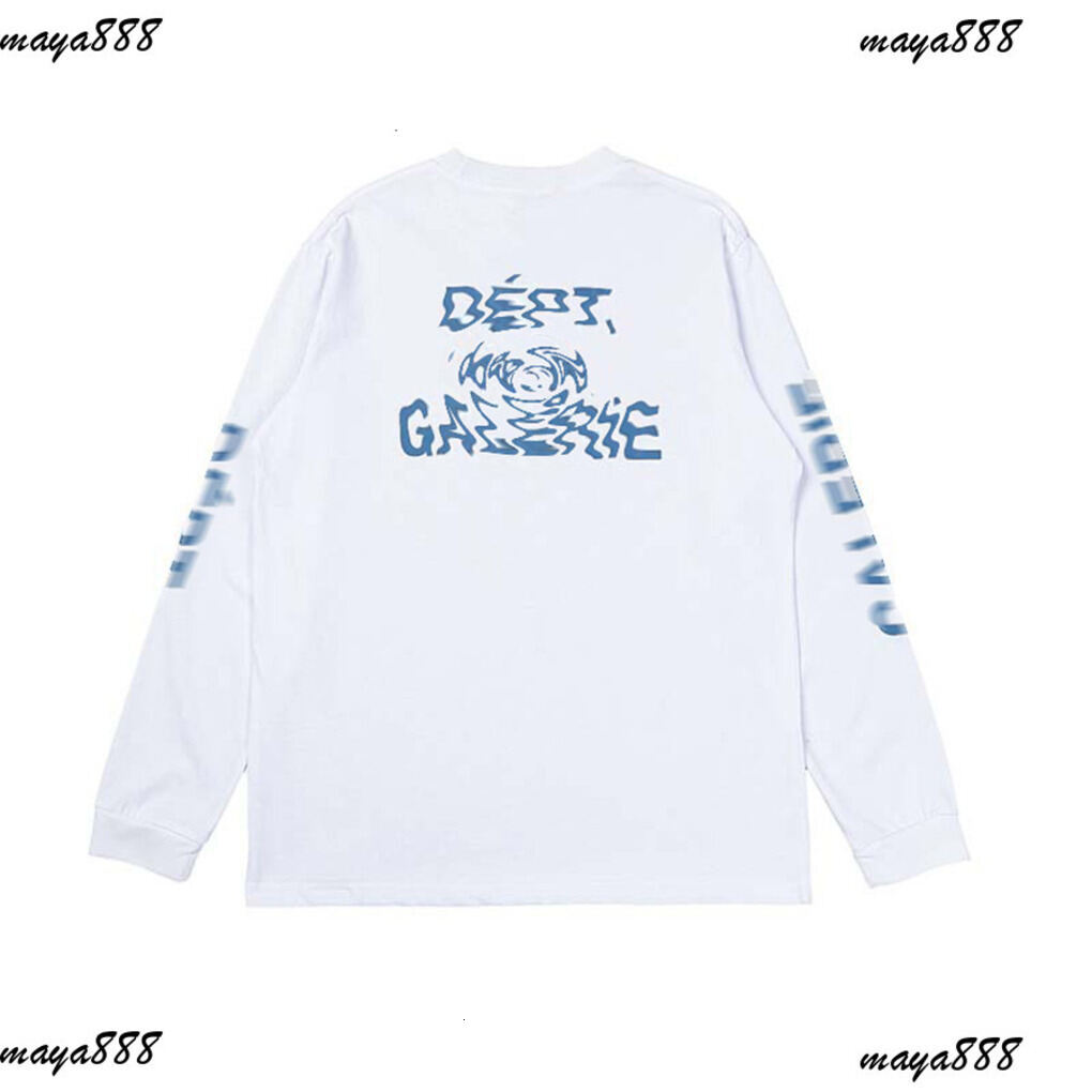 Galleryer Dept Sweater Designer Men's Long Sleeved Shirt Style With Hearts And Letters High Street Long Sleeved As Base Layer Round Neck Black
