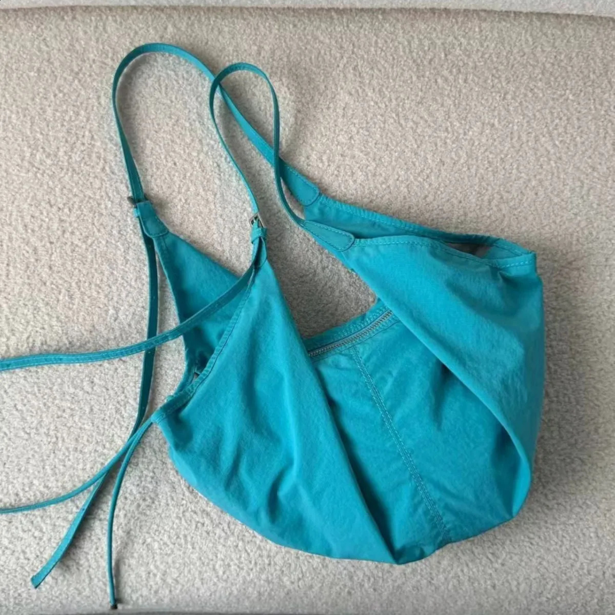 Pretty Blue Canvas Bag Women Fashion Solid High-Capacity Shoulder Bag Handbag Spring Summer Fashion Lightweigh 260917