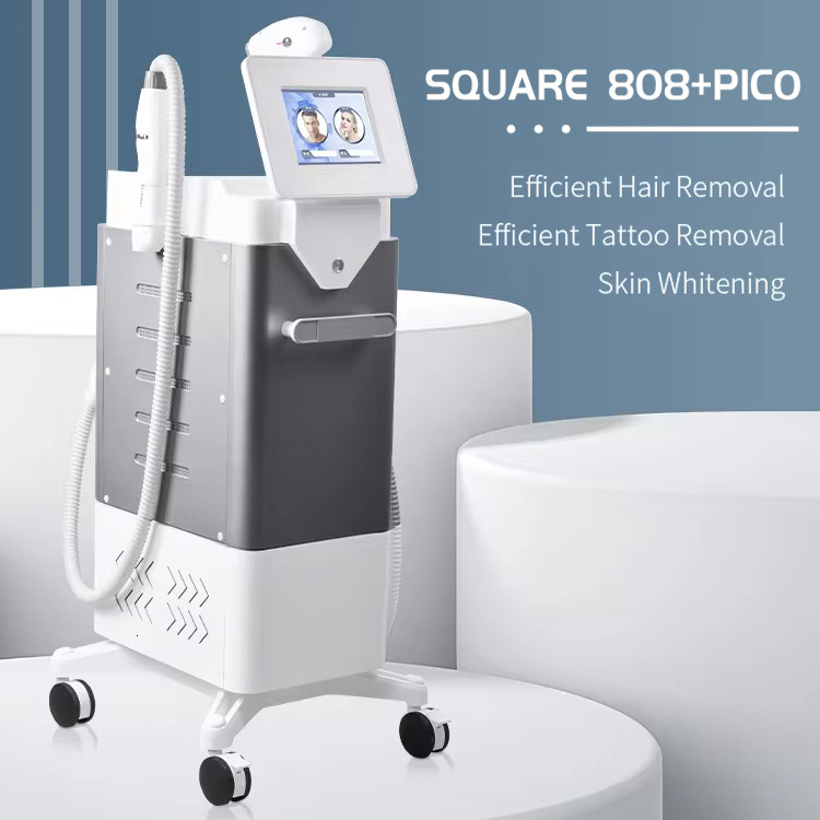 Salon Use 808 Diode Laser Painless Freezing Point Hair Removal Powerful Picosecond Laser with Infrared Aiming Accurate Tattoo Removal Instrument