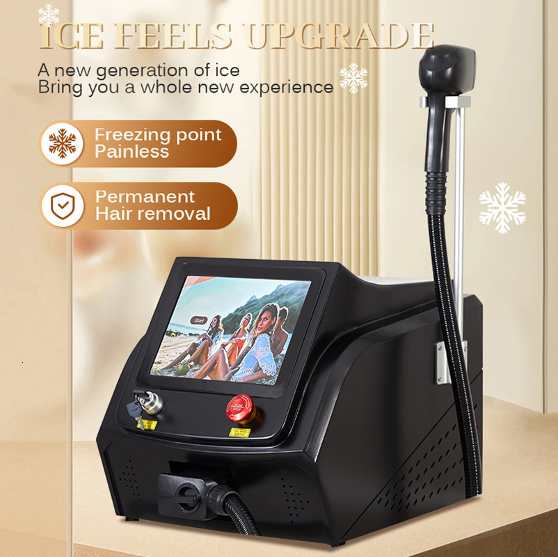 Freezing Point No-Pain Hair Removal Diode Laser 808nm Machine Non-invasive Comfortable Hair Remove Shorter Treatment