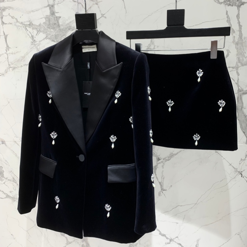 Two Piece Pants women's Designer Two Piece Pants for woman luxurious Two Piece Sets suit Spring/Summer Style Embroidered Zipper Pouch Collar +