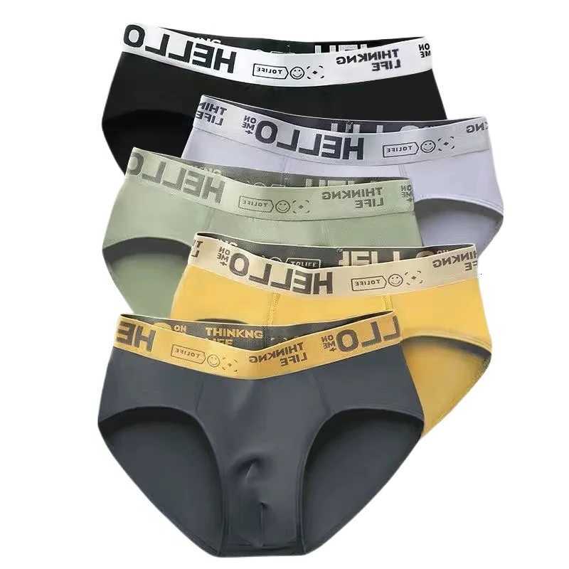 Mens Men's Briefs Underpants 4Pcs/set Underwear Fashion Soft Sexy Shorts Men's Panties Breathable Male Elastic Underpants Large Size D2609