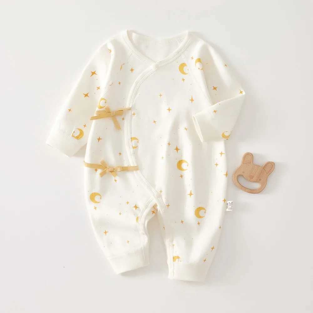 and Autumn Plant Print Spring Pattern Baby Jumpsuit 0-6 Moths Baby Girl Clothing Pure Cotton Baby Boy JumpsuitW260917