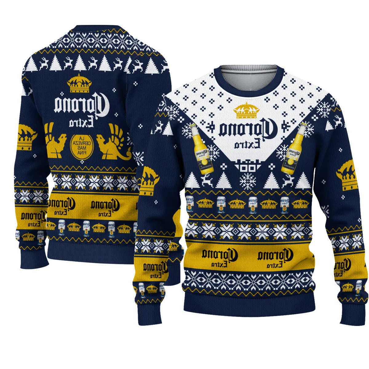 hoodie 2025 New CORONA Christmas EXTRA Christmas Gift Ugly Sweater Hot Selling Merry Christmas Fashion 3D Printed Oversized O-neck Pullover shirt C2